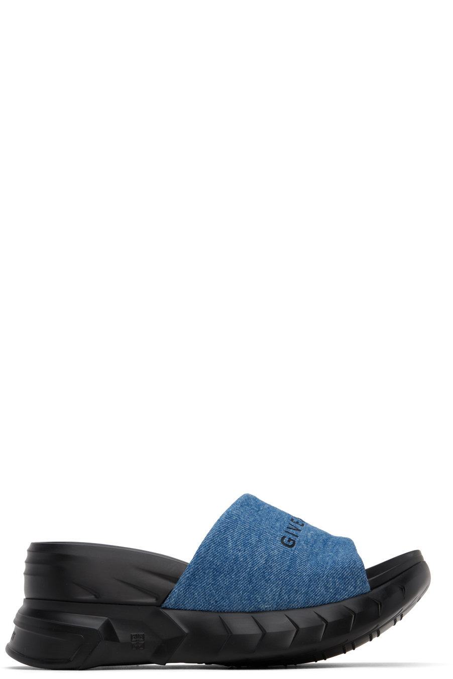 Givenchy - Black & Blue Marshmallow Heeled Sandals