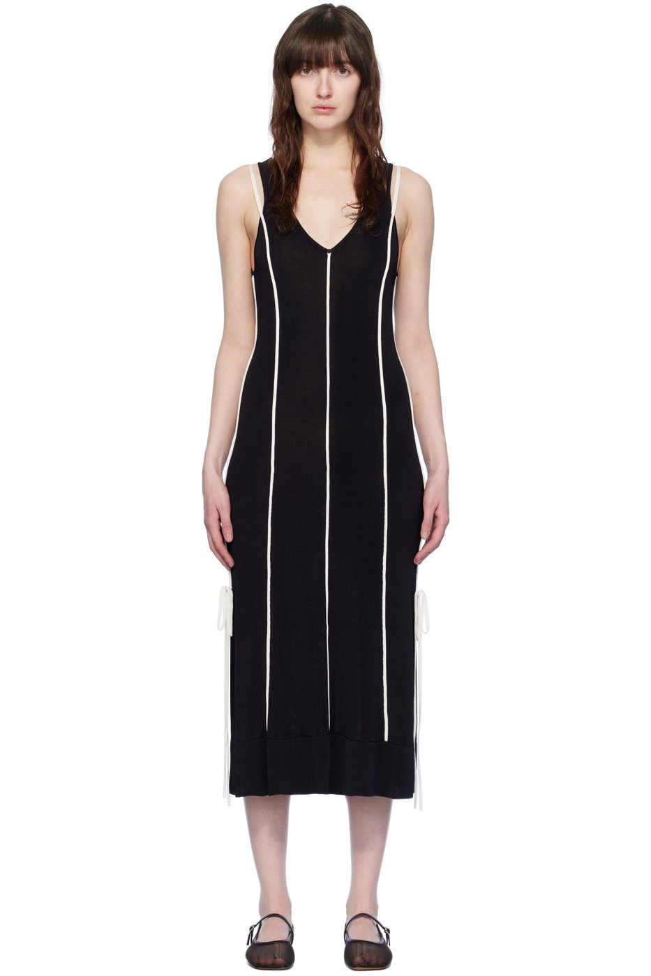 3.1 Phillip Lim - Robe longue noire à passepoils