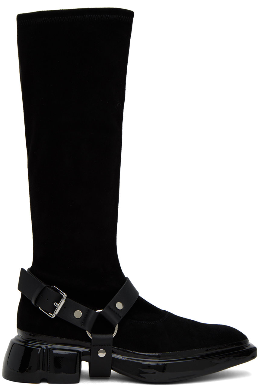 both - Black Sculptural Boots