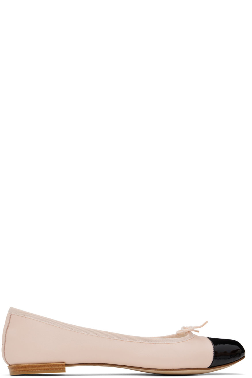 Repetto - Pink & Black Flora Ballerina Flats