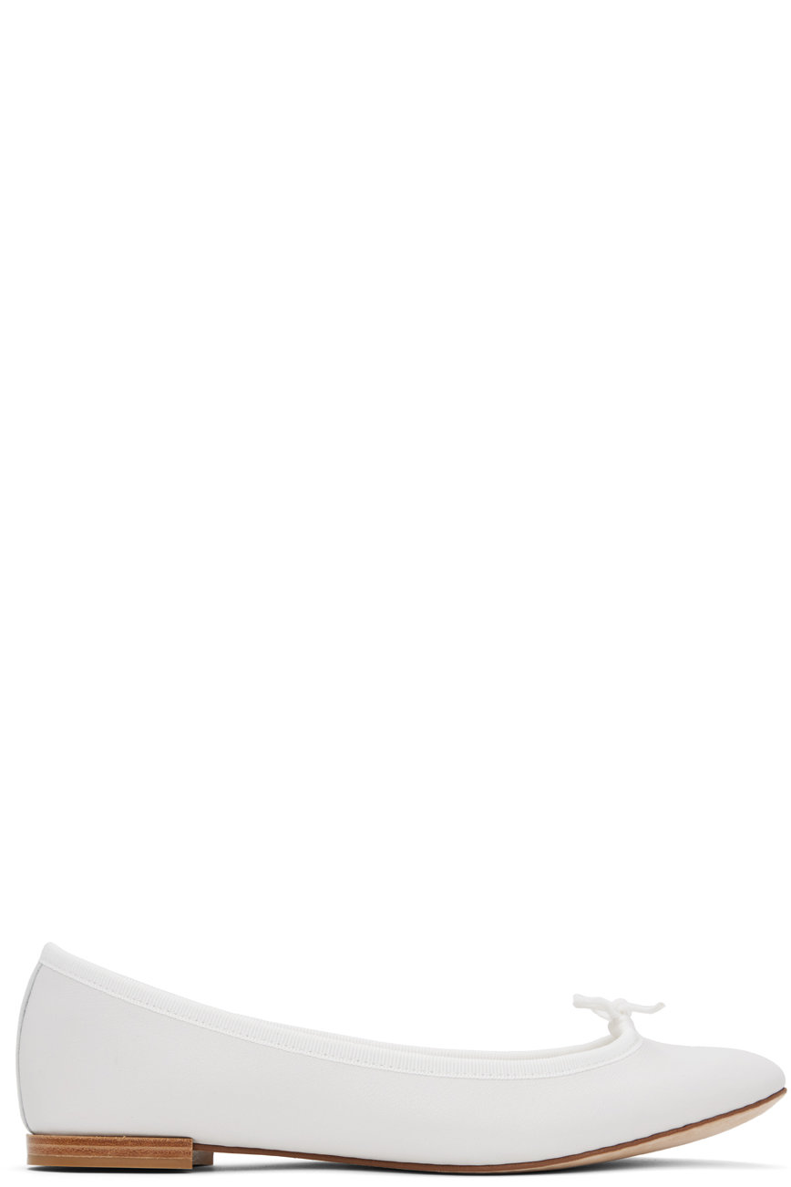 Repetto - White Cendrillon Ballerina Flats