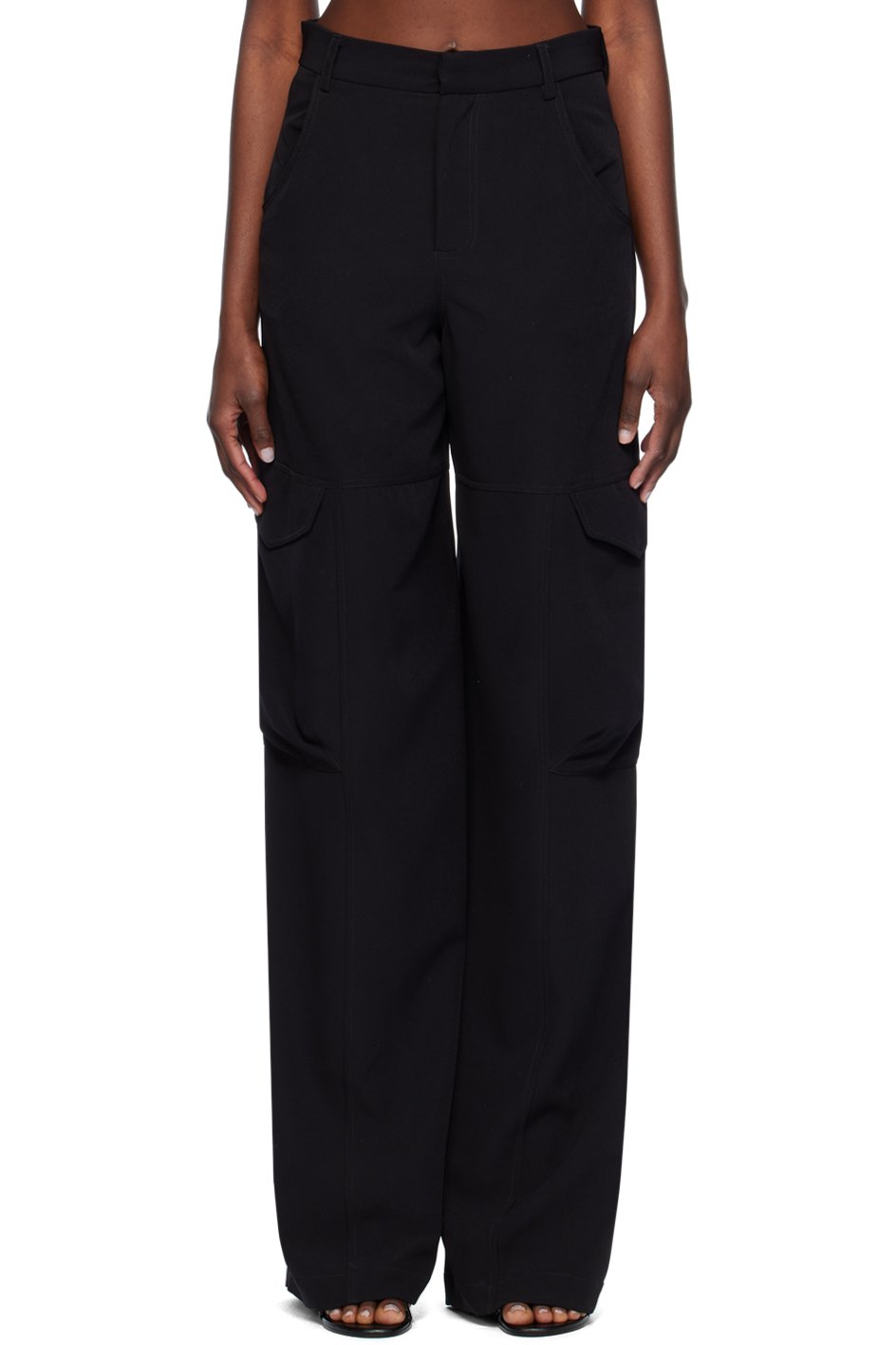 GCDS - Pantalon cargo noir