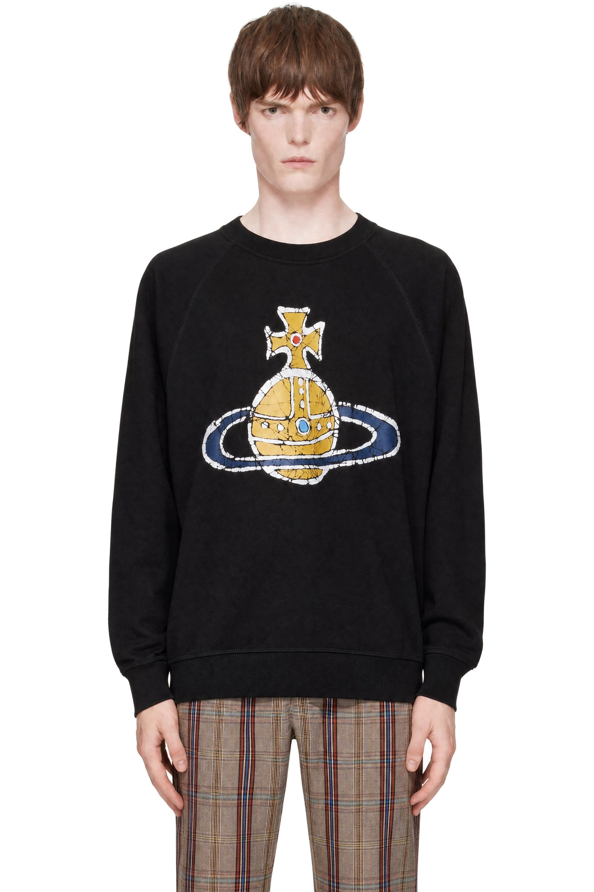 Vivienne Westwood - Black Time Machine Raglan Sweatshirt