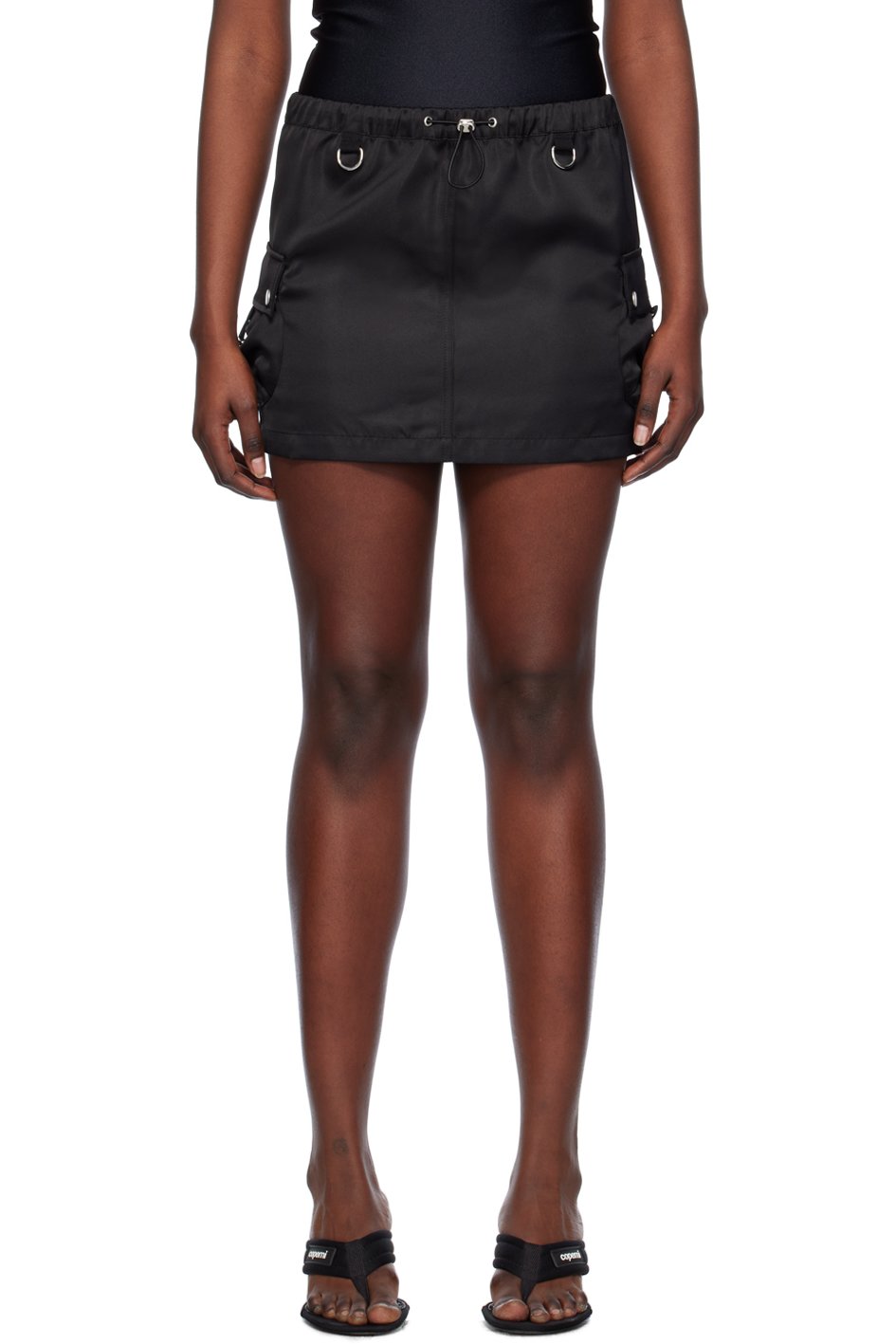 Coperni - Minijupe cargo ajustée noire
