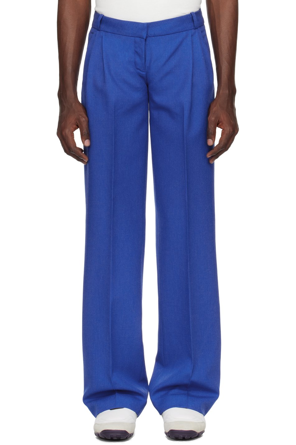 Coperni - Pantalon ajusté bleu