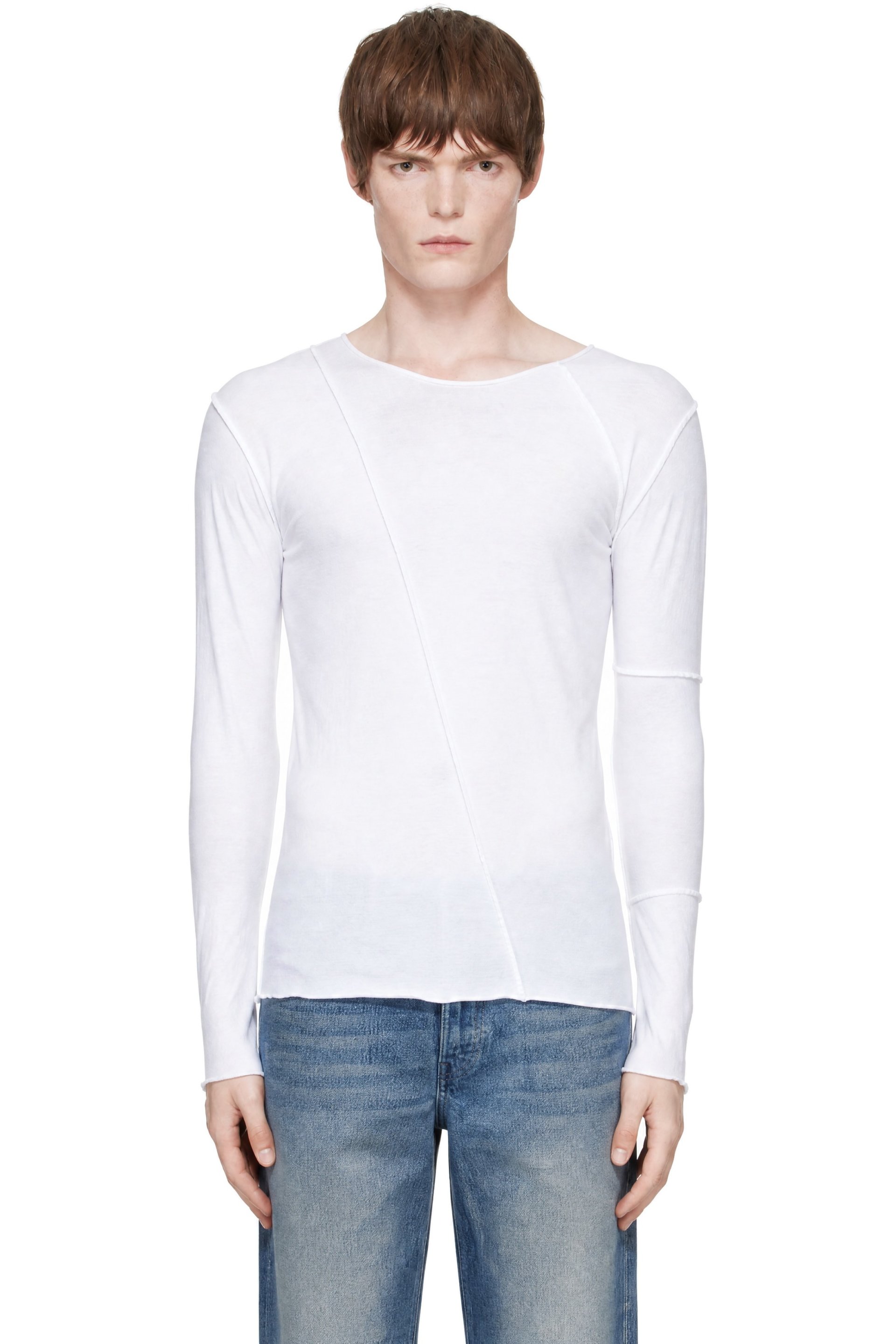 Dries Van Noten - White Long Sleeve T-shirt