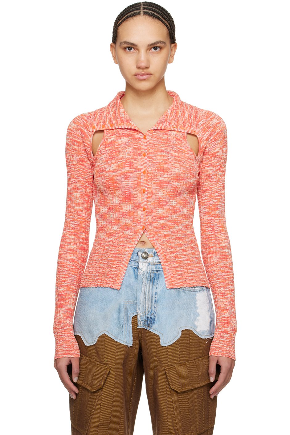 Andersson Bell - Orange Rozy Cardigan