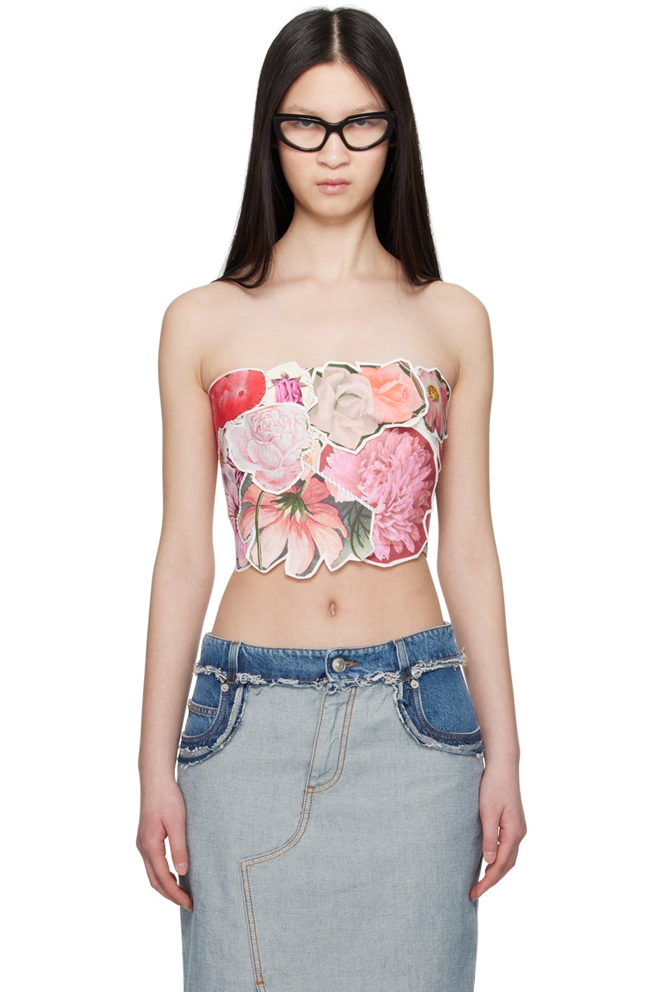 Marni - Pink Floral Tube Top