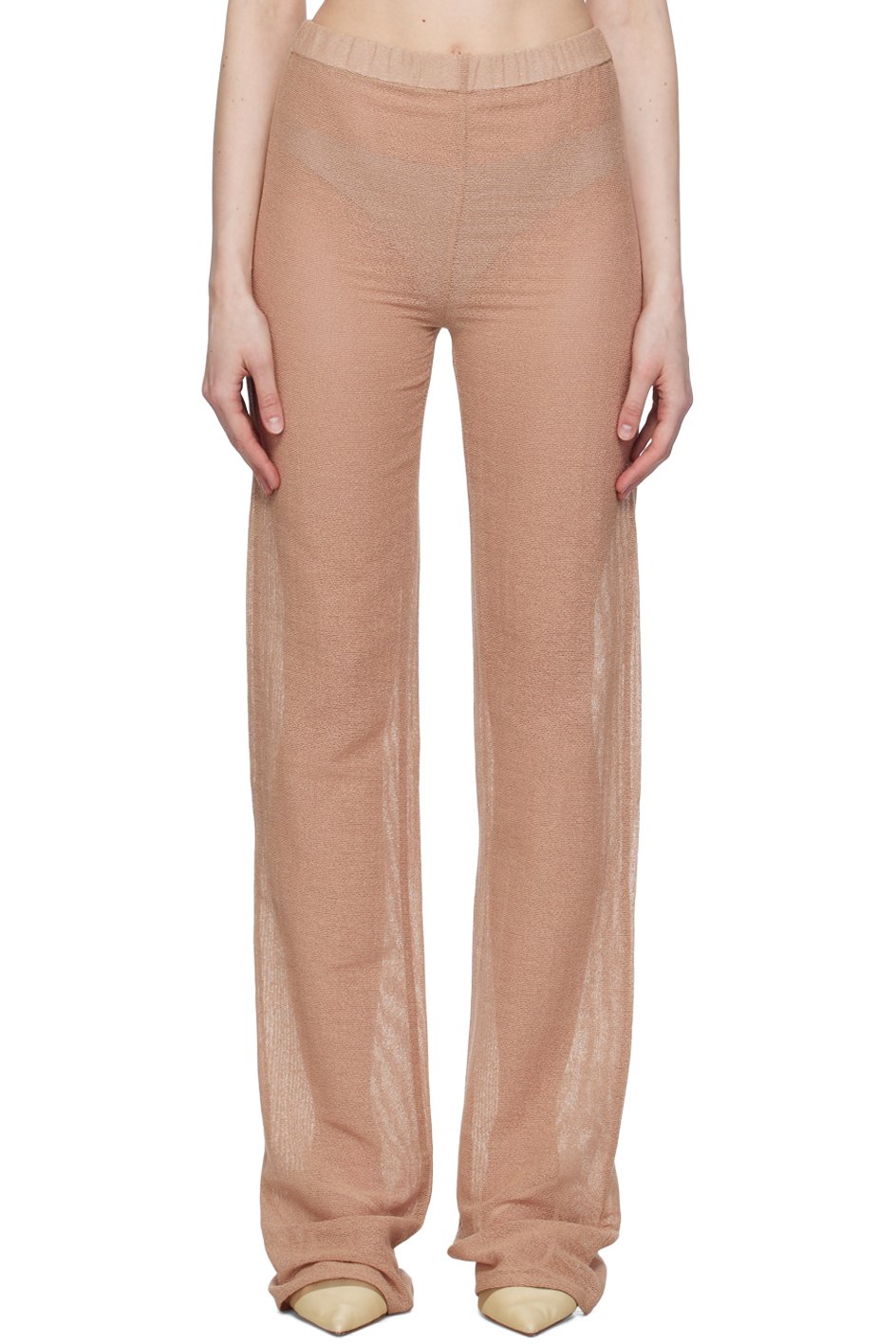 Ludovic de Saint Sernin - Pantalon évasé beige