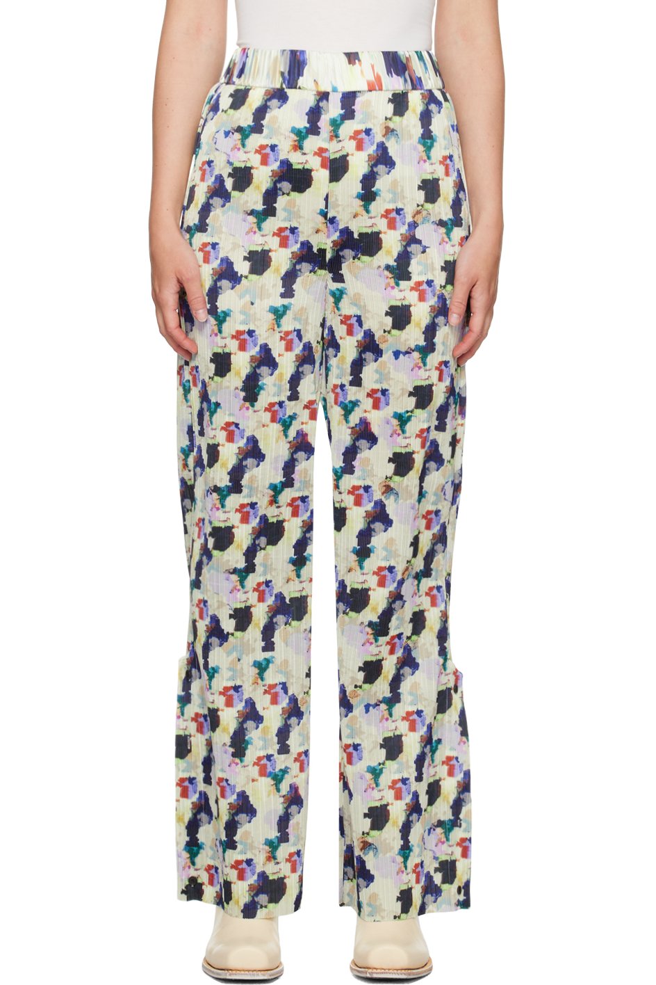 Henrik Vibskov - Pantalon Remember multicolore à plissures
