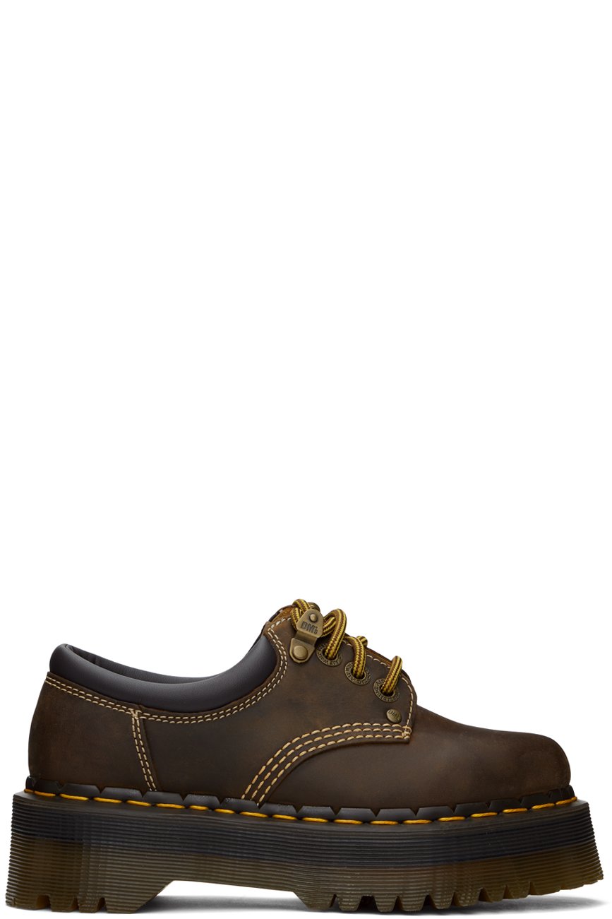 Dr. Martens - 棕色 8053 Arc Leather Platform 德比鞋
