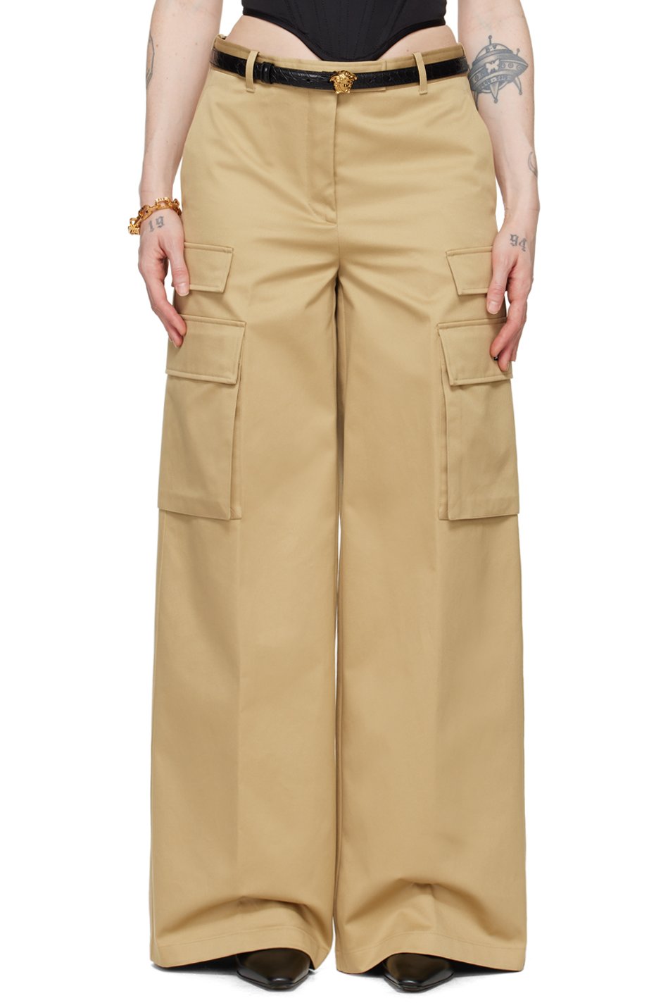 Versace - Pantalon décontracté beige