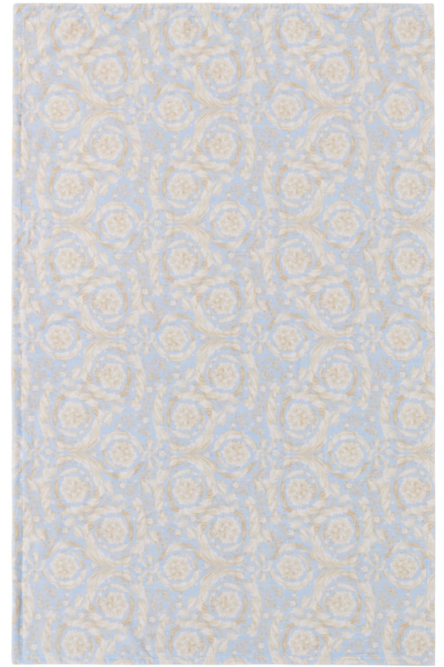 Versace - Blue Barocco Bath Towel