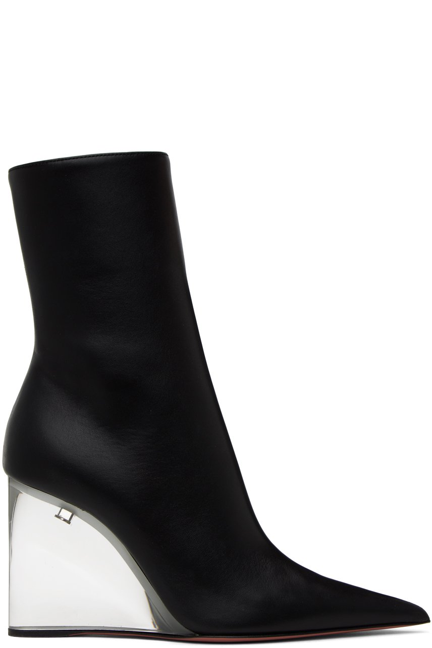 Amina Muaddi - Bottes Pernille noires