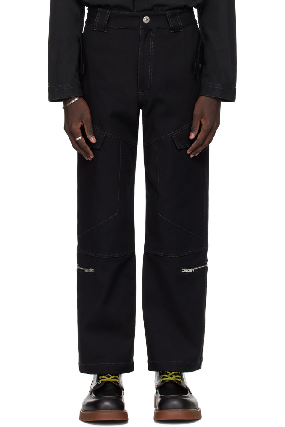 Dion Lee - Black Tactical Cargo Pants