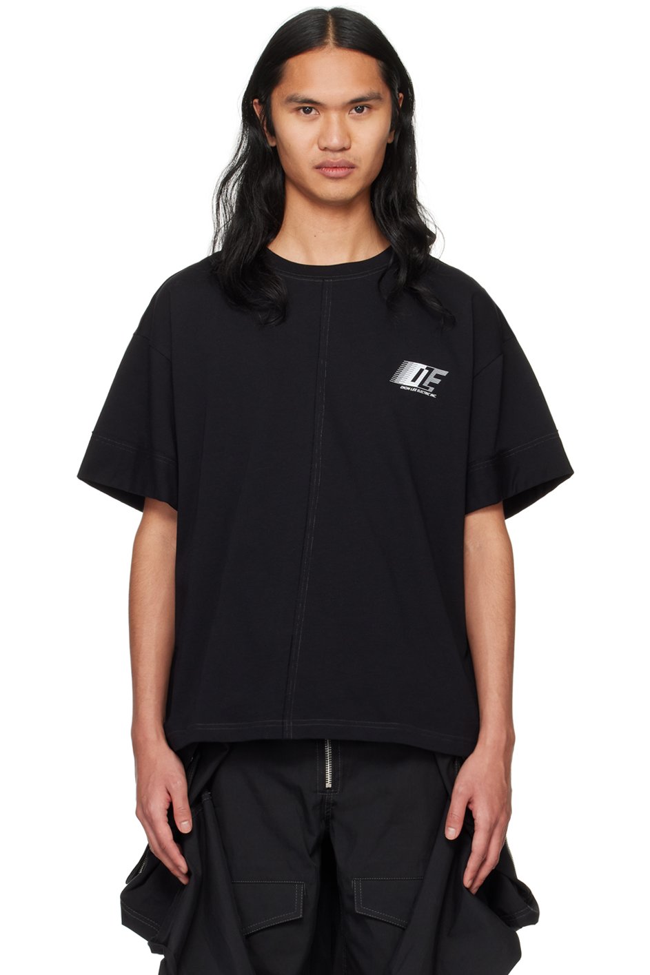 Dion Lee - 블랙 DLE 티셔츠