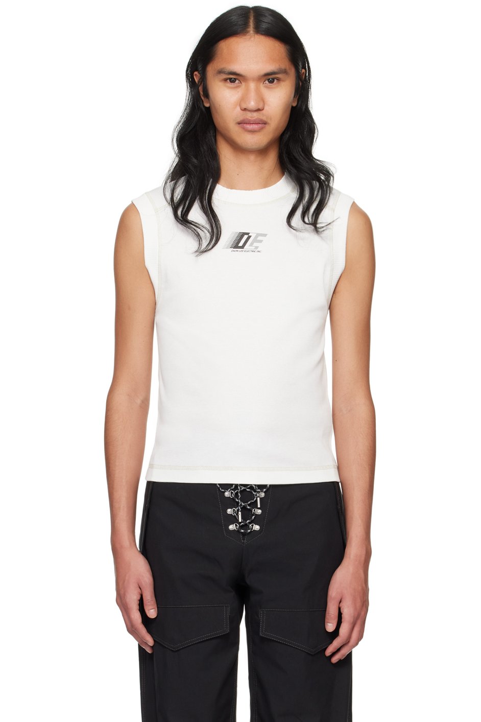 Dion Lee - Débardeur blanc à logo DLE