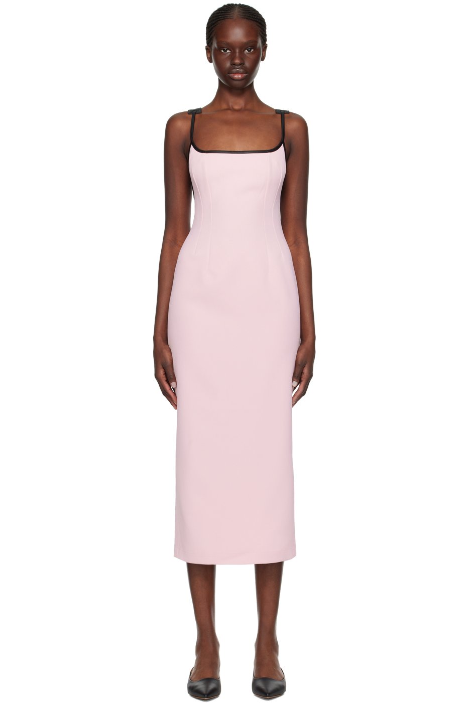 Paris Georgia - Robe midi Nina rose