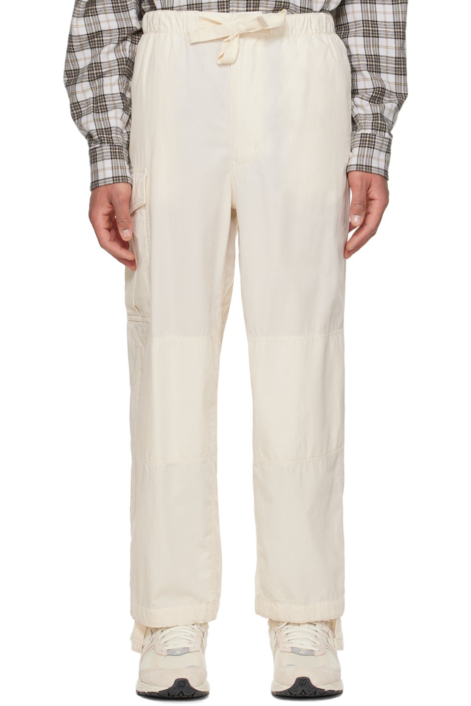nanamica - Pantalon cargo Easy blanc cassé