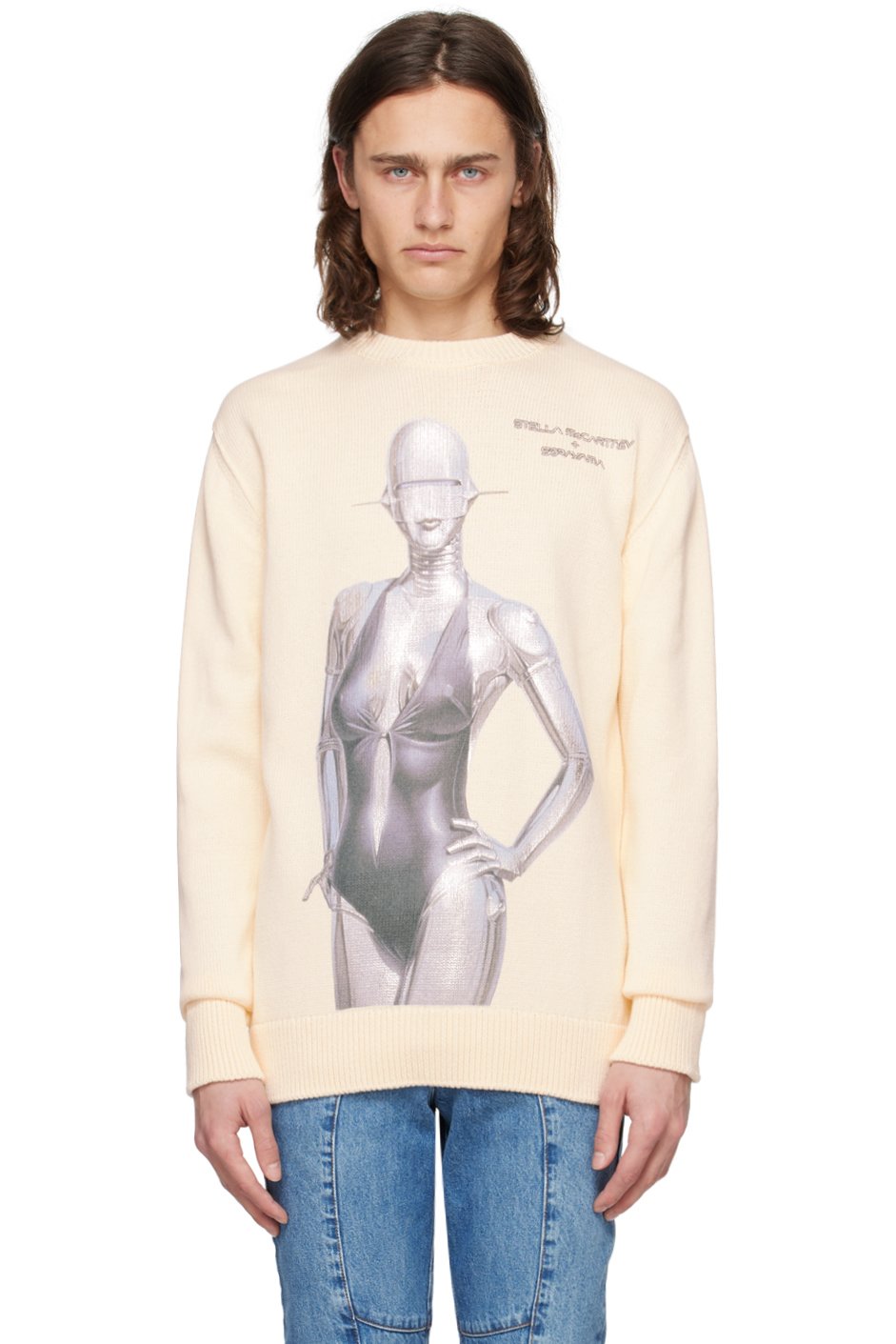 Stella McCartney - Off-White Embroidered Sweater