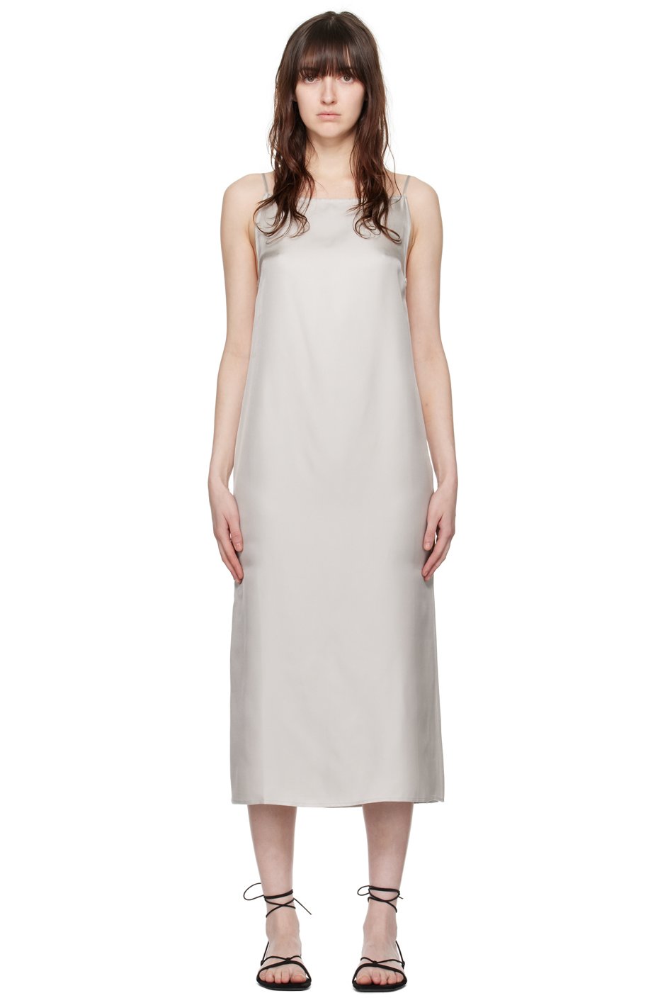 Loulou de Saison - Robe midi Sulum grise