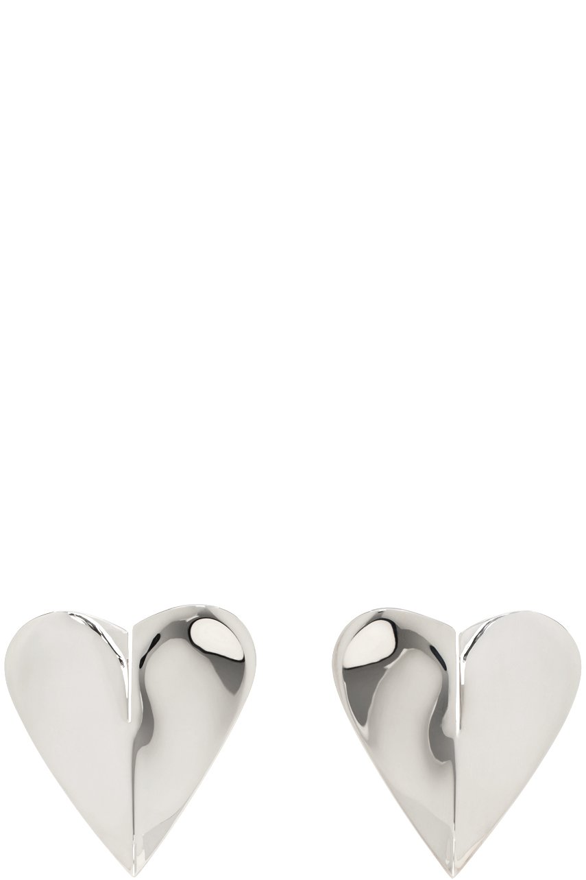 ALAÏA - Boucles d'oreilles 'Le cœur' argentées