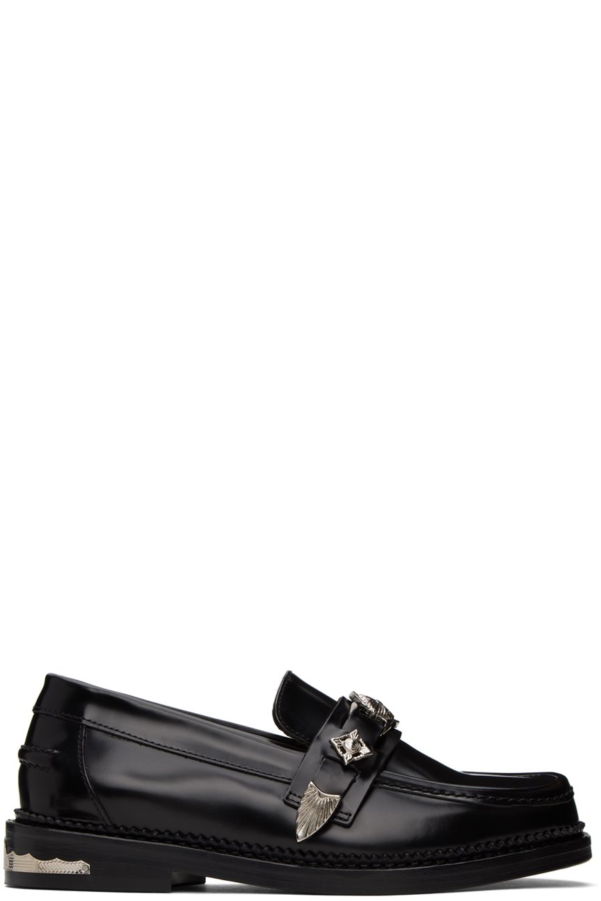 Toga Pulla - Black Metal Loafers