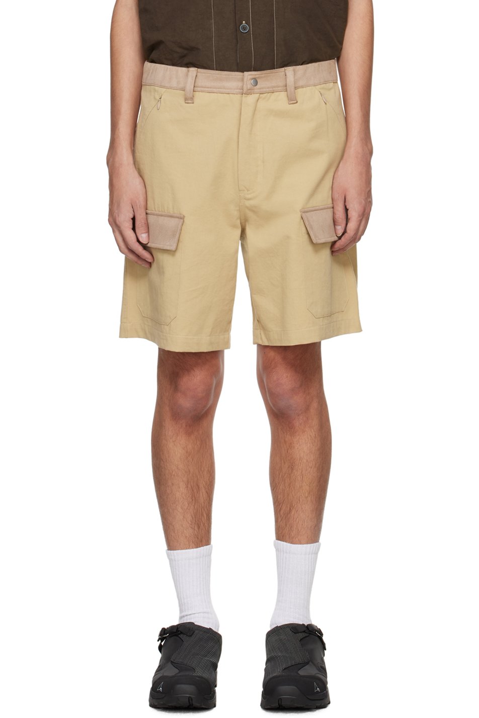 RANRA - Beige Stubbur Shorts