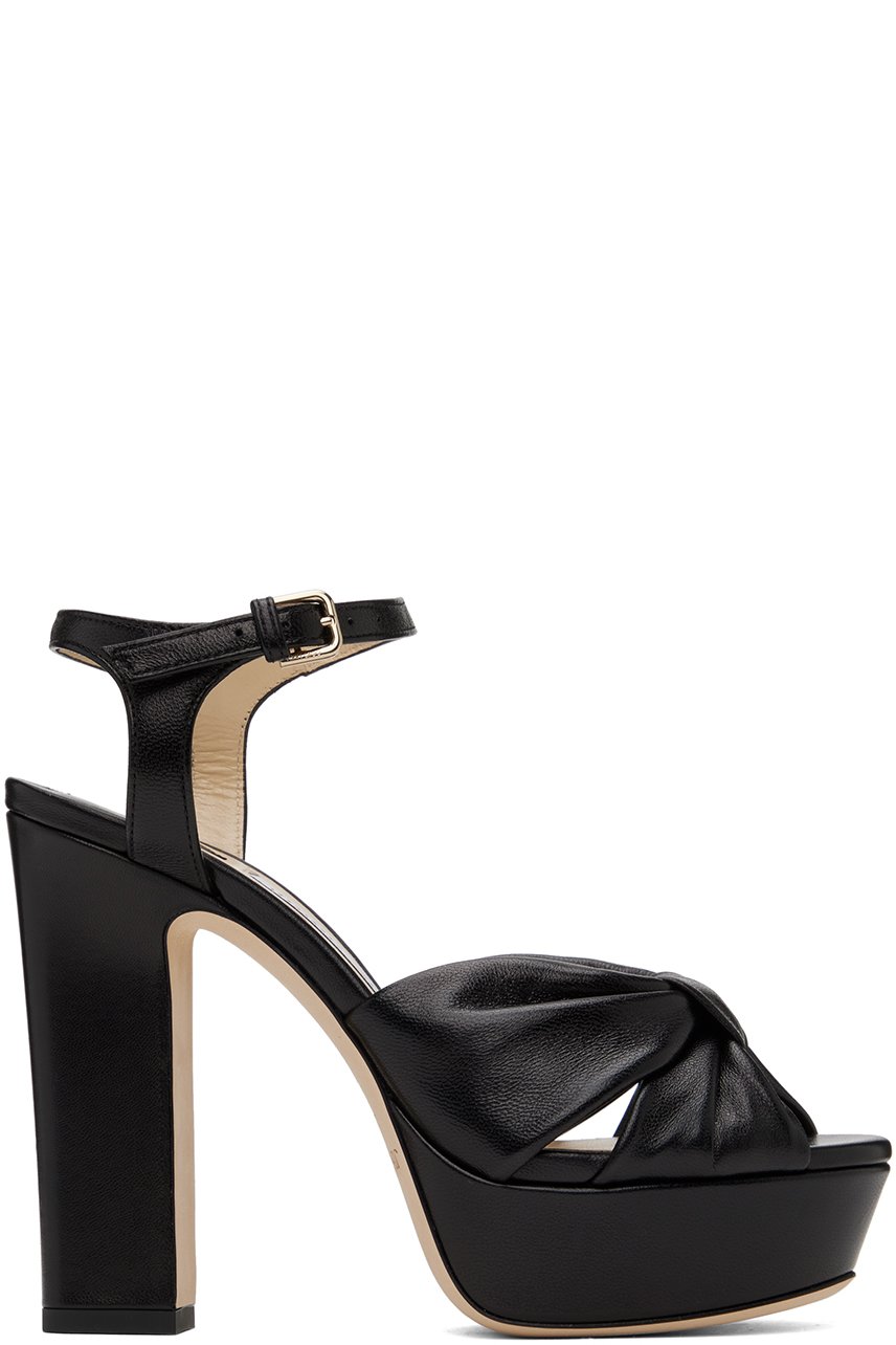 Jimmy Choo - Sandales à talon bottier Heloise 120 noires