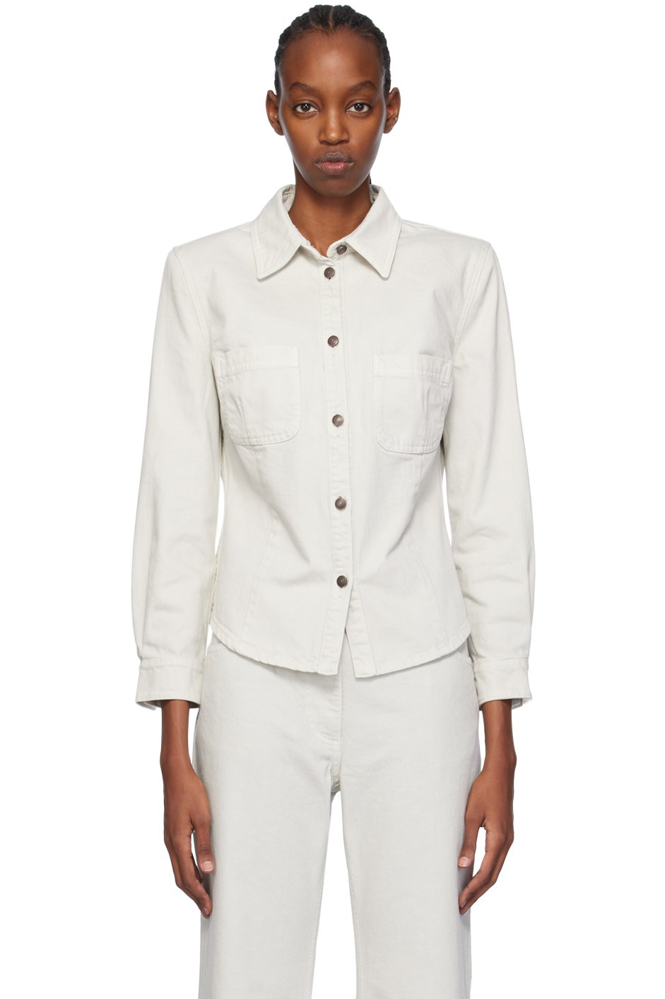 Magda Butrym - Chemise 06 grise en denim