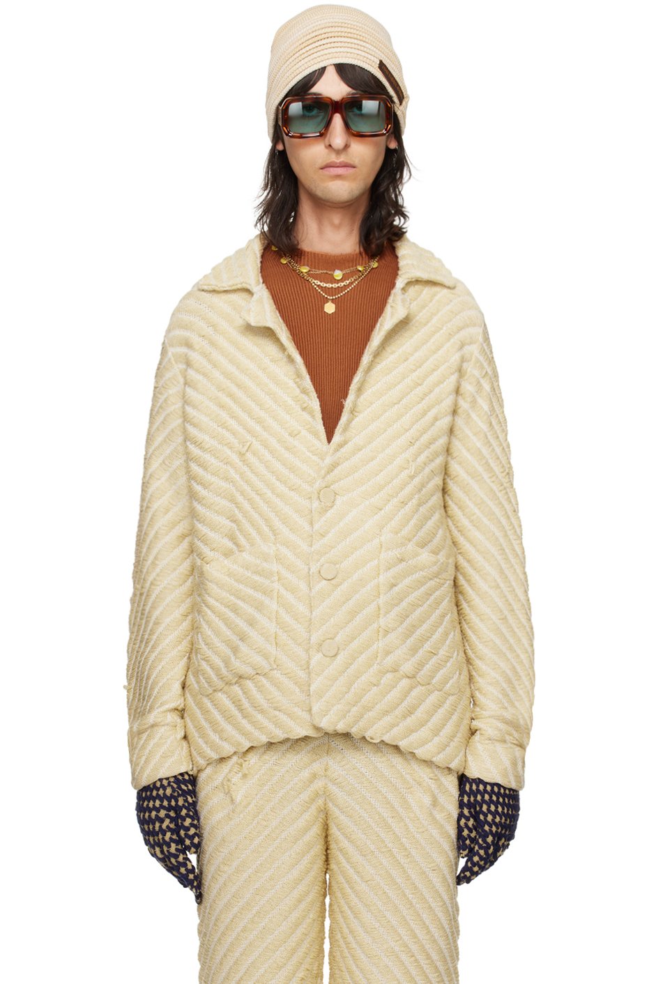 Isa Boulder - SSENSE Exclusive Beige Jacket
