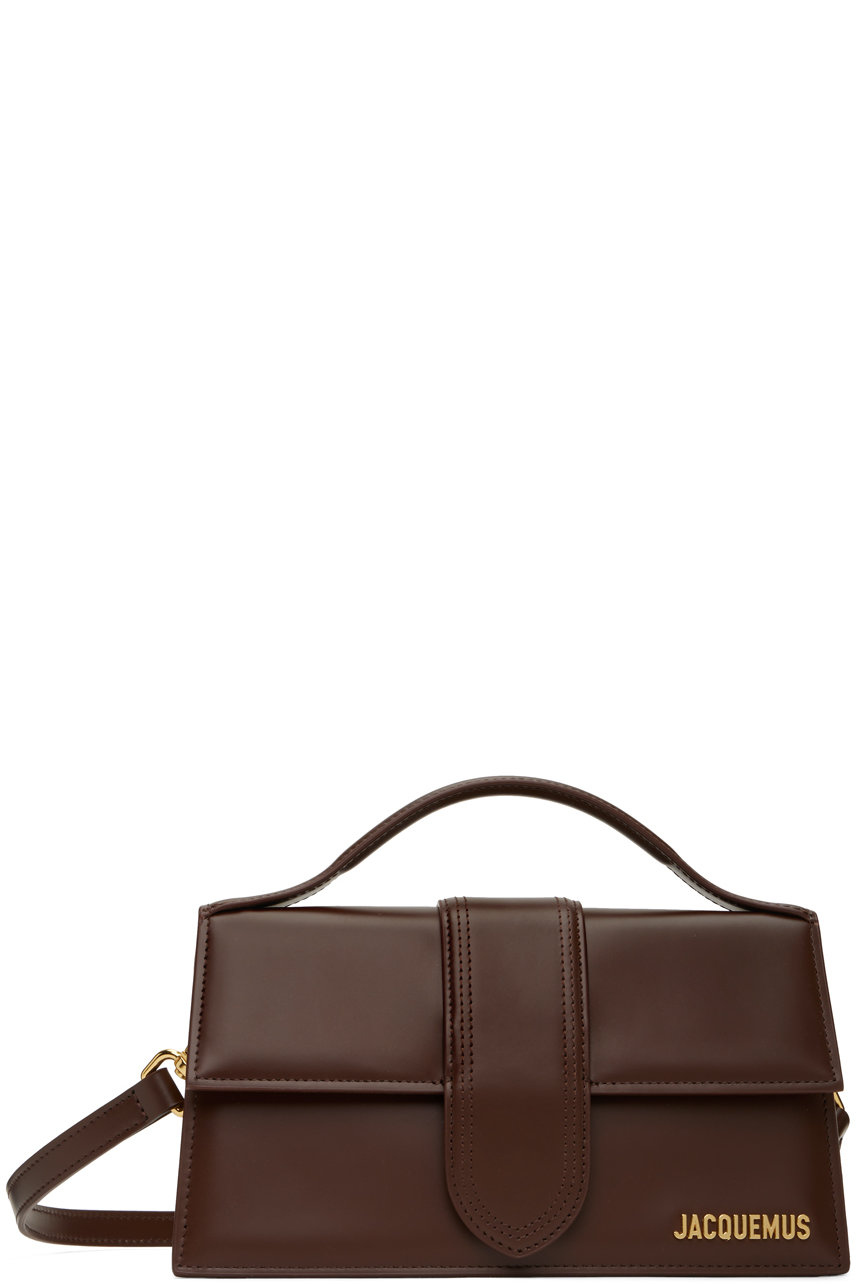 JACQUEMUS - Brown Le Raphia 'Le grand Bambino' Bag