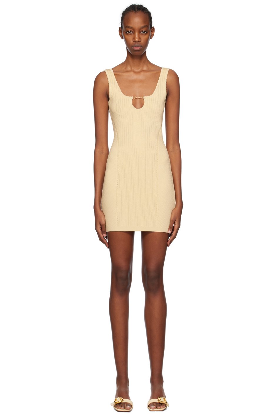 JACQUEMUS - Robe courte Sierra jaune - Les classiques
