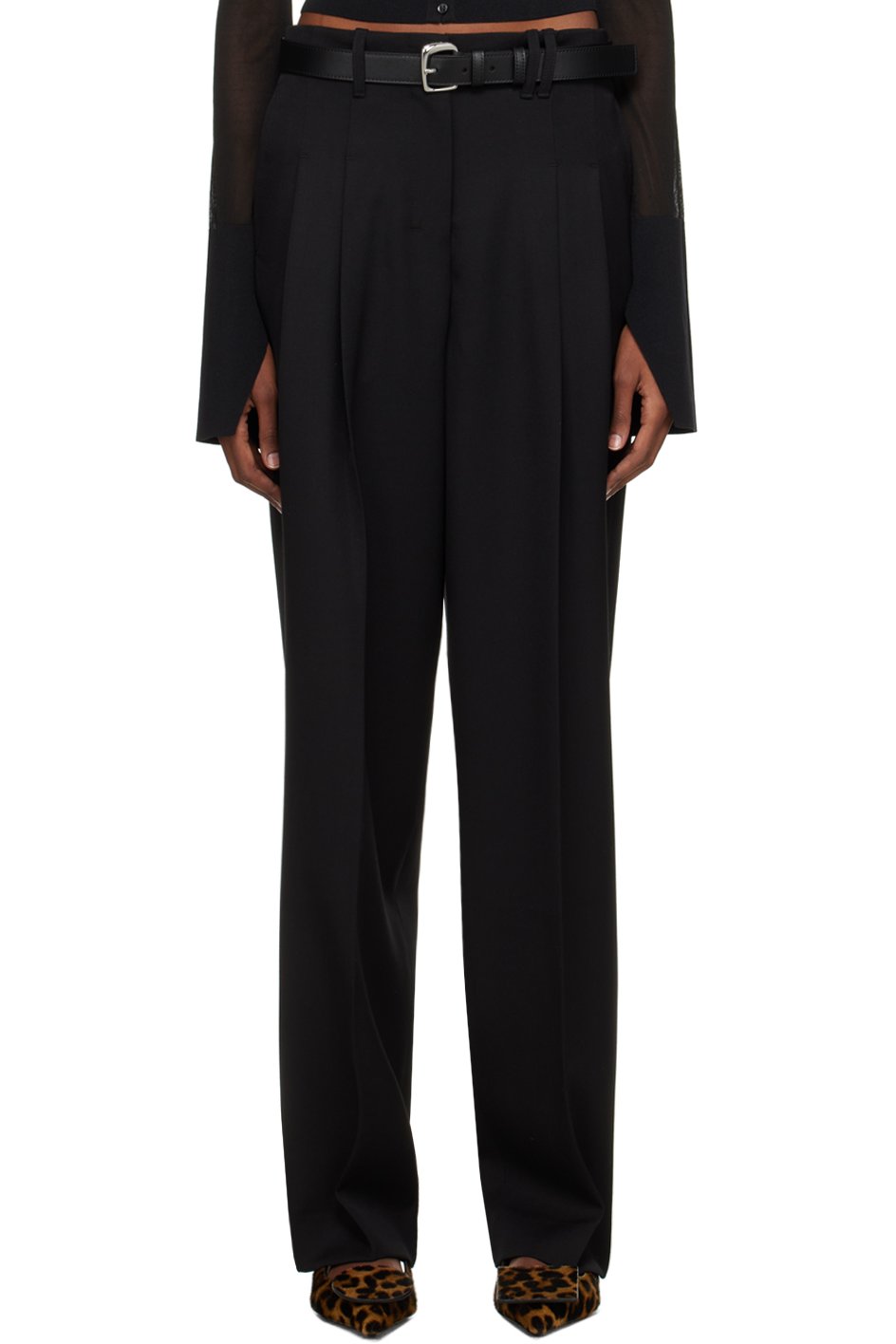 JACQUEMUS - Pantalon Titolo noir - Les sculptures