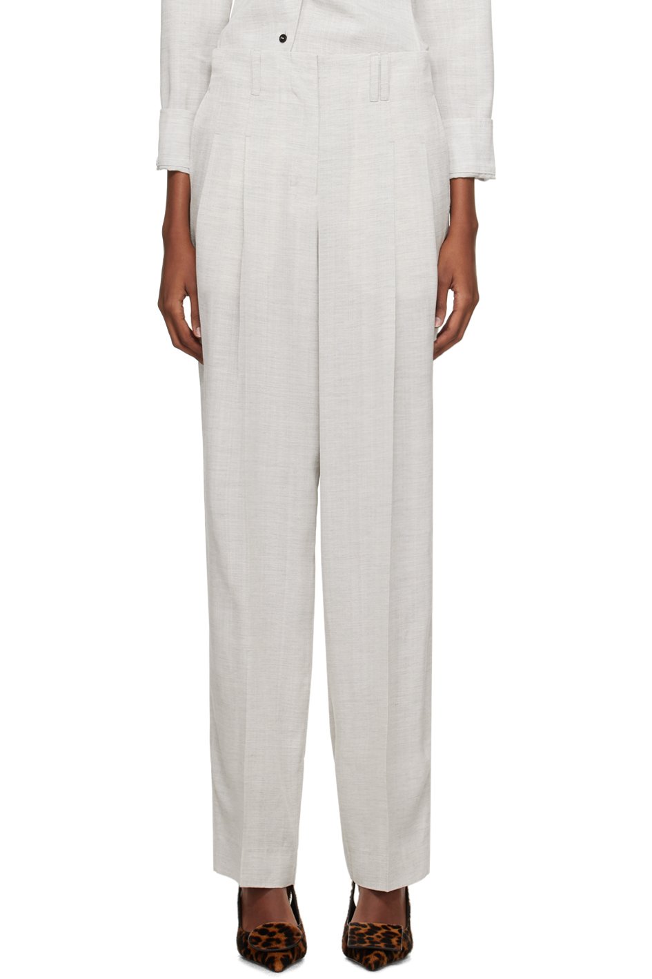 JACQUEMUS - Pantalon Titolo gris - Les sculptures