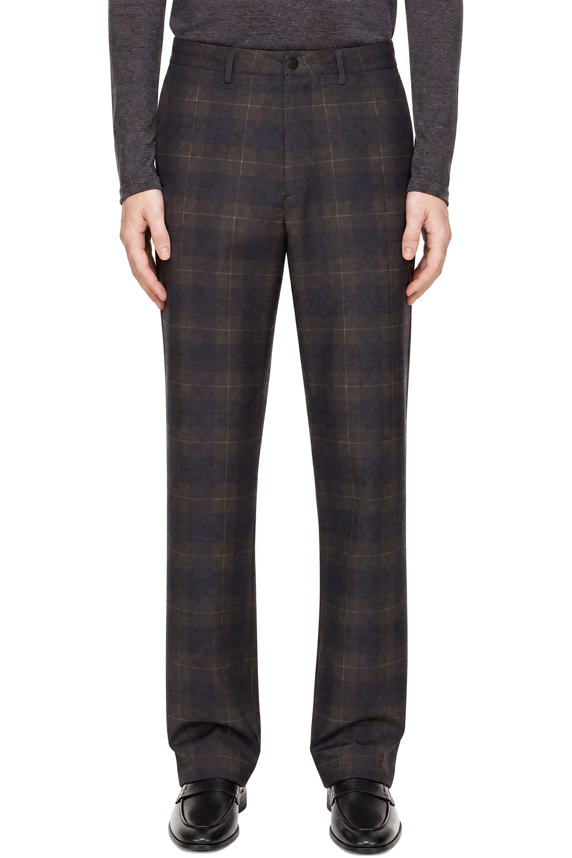 Manors Golf - Khaki & Black Golf Trousers