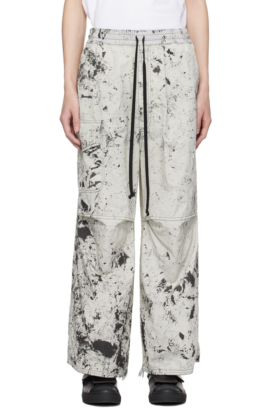 NICOLAS ANDREAS TARALIS - Gray Printed Trousers