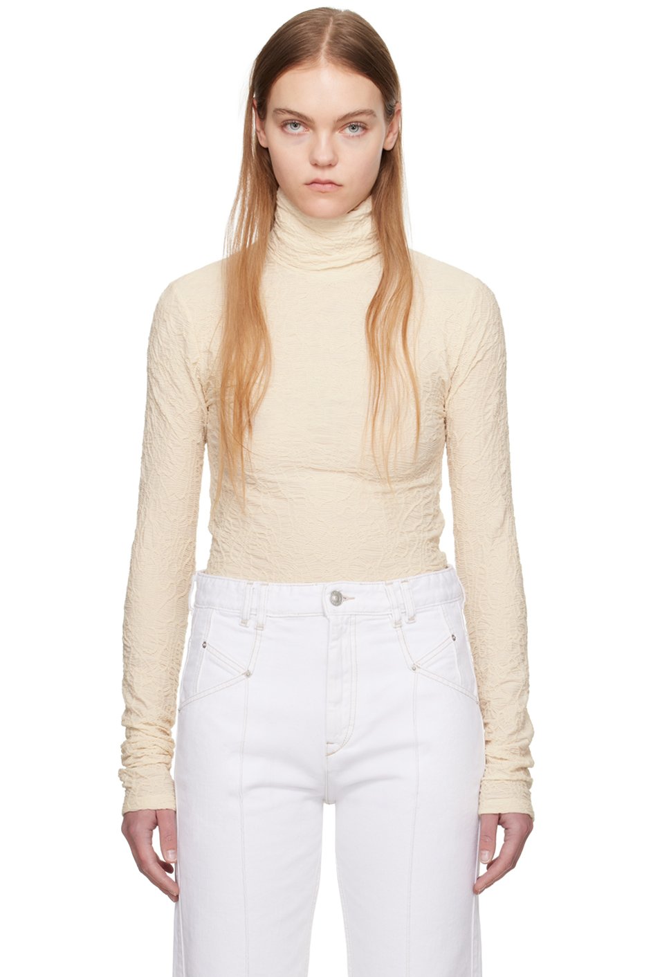 Isabel Marant - Col roulé Joyela blanc cassé