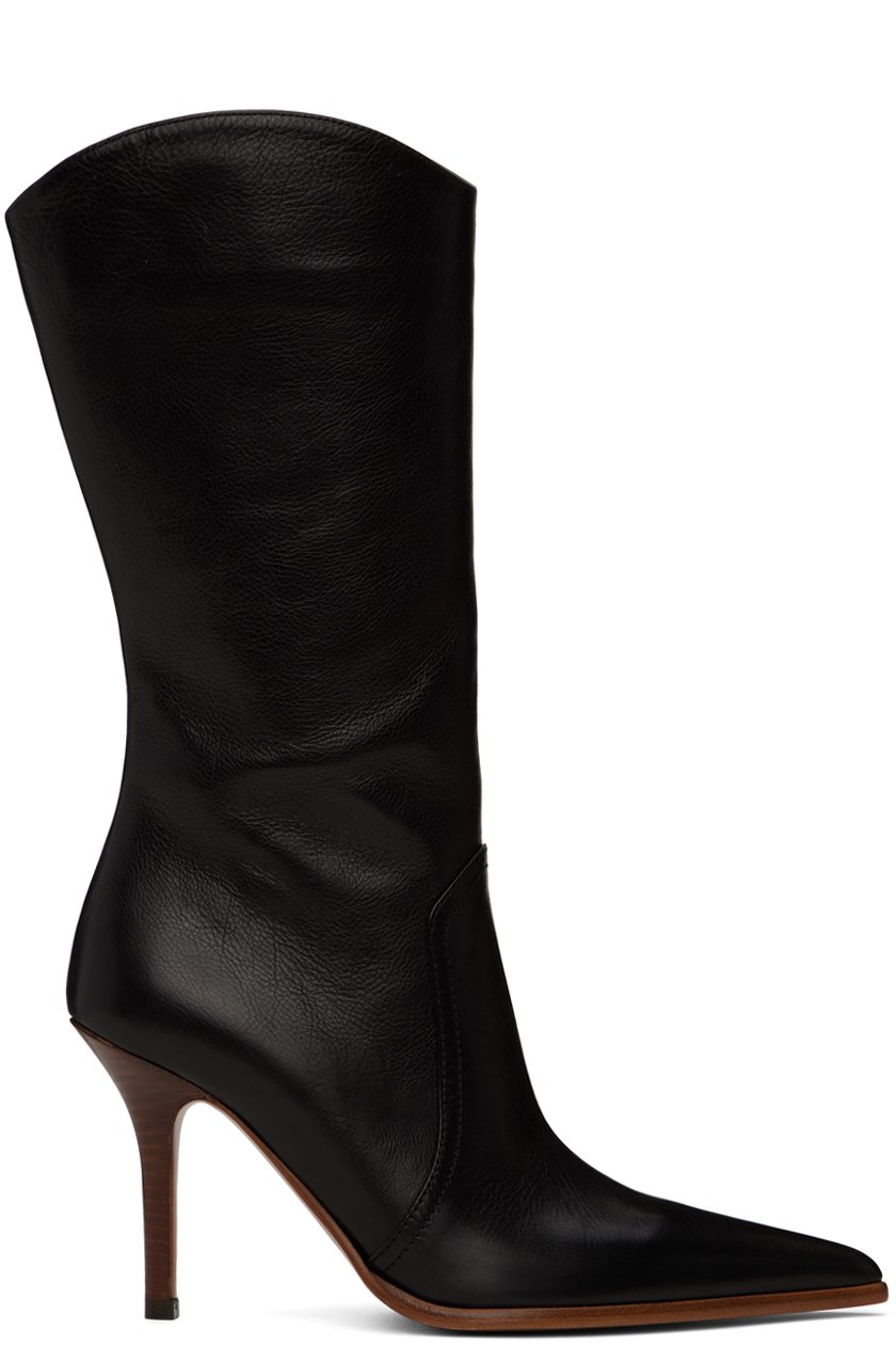 Paris Texas - Bottes hauteur mi-mollet Ashley noires