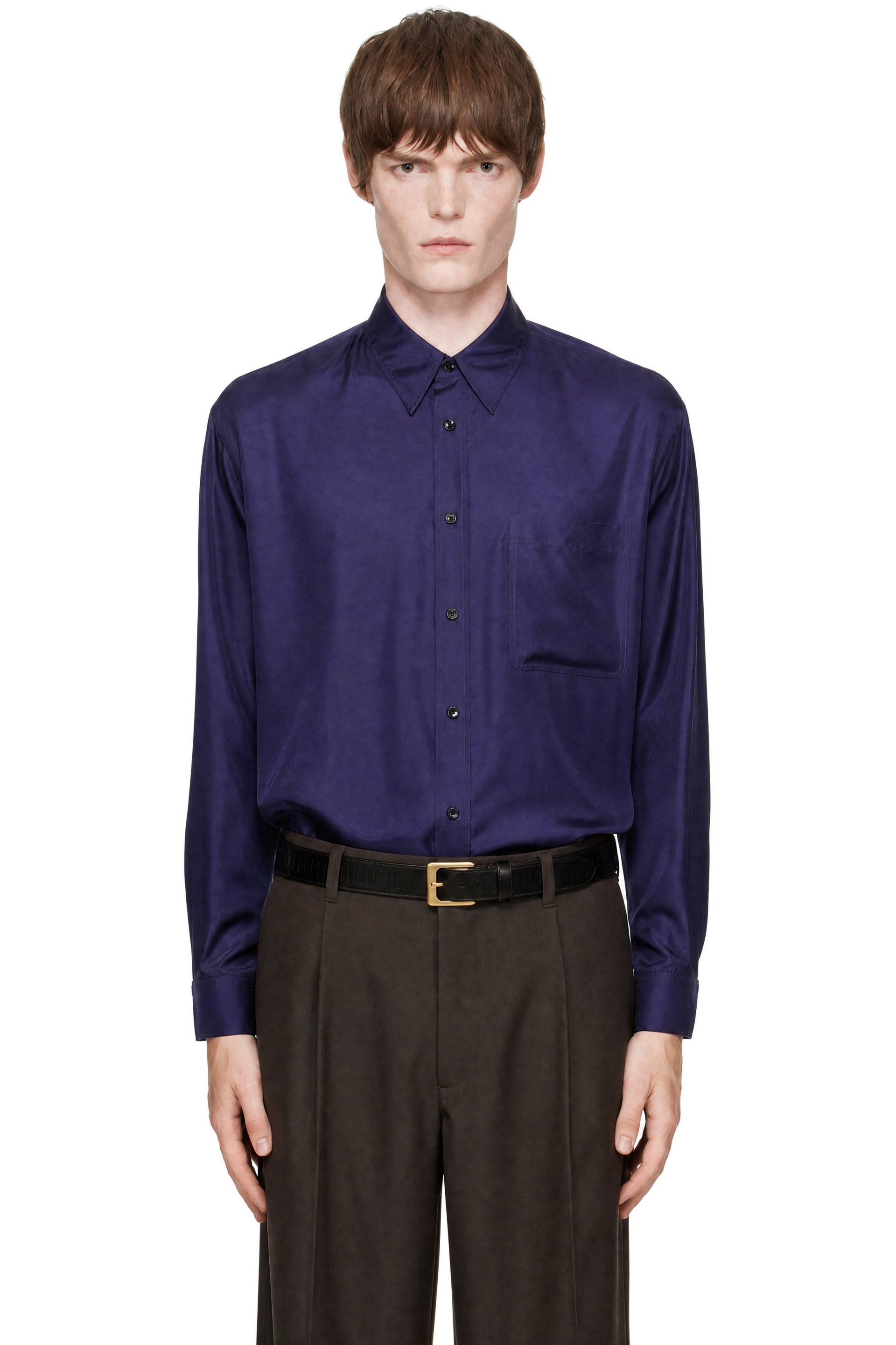 LEMAIRE - Purple Loose Shirt