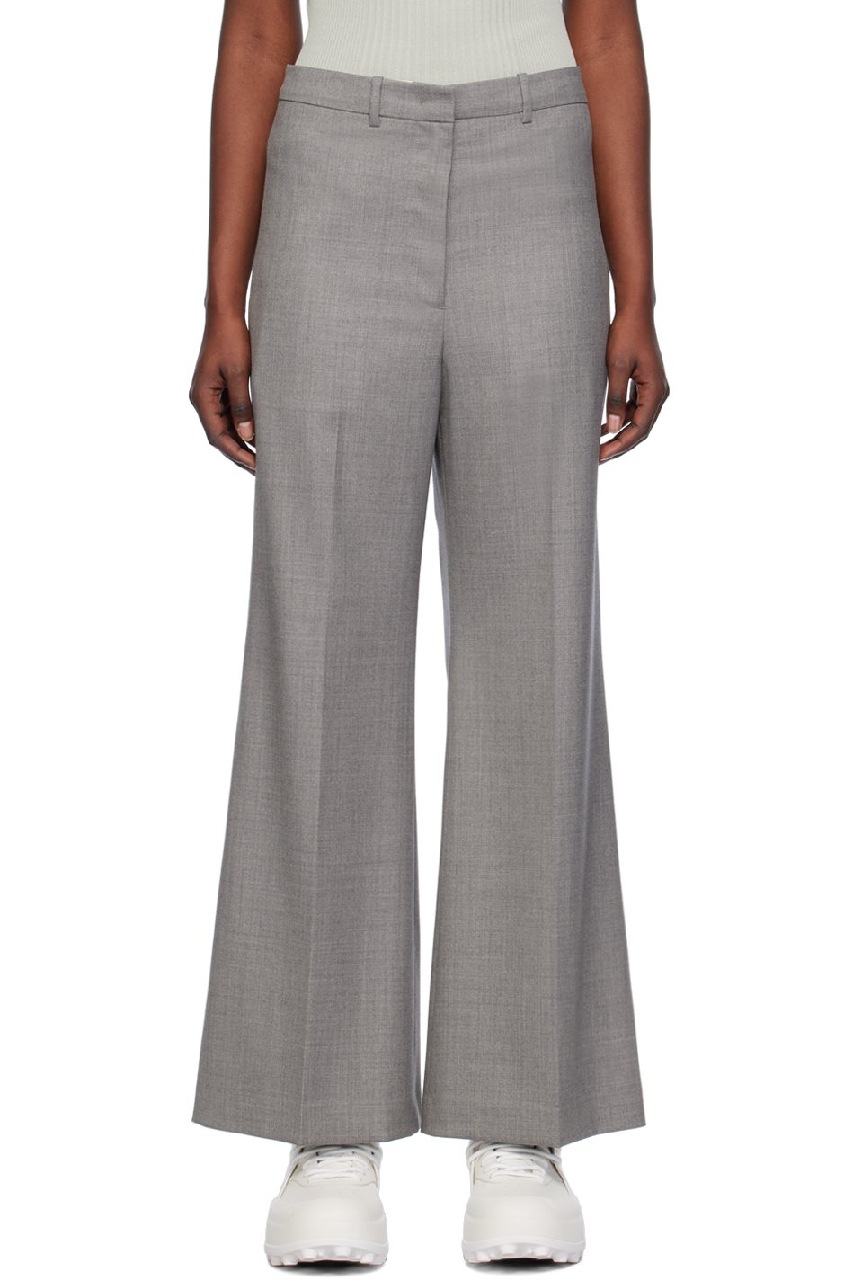 LOW CLASSIC - Pantalon ample gris