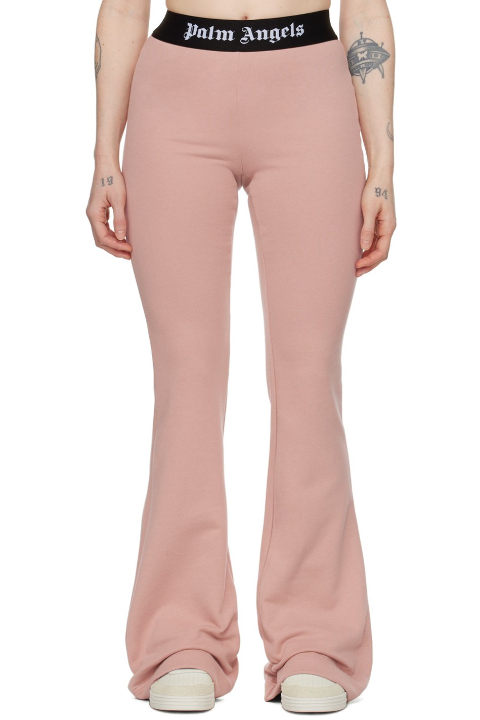 Palm Angels - Pantalon de détente évasé rose