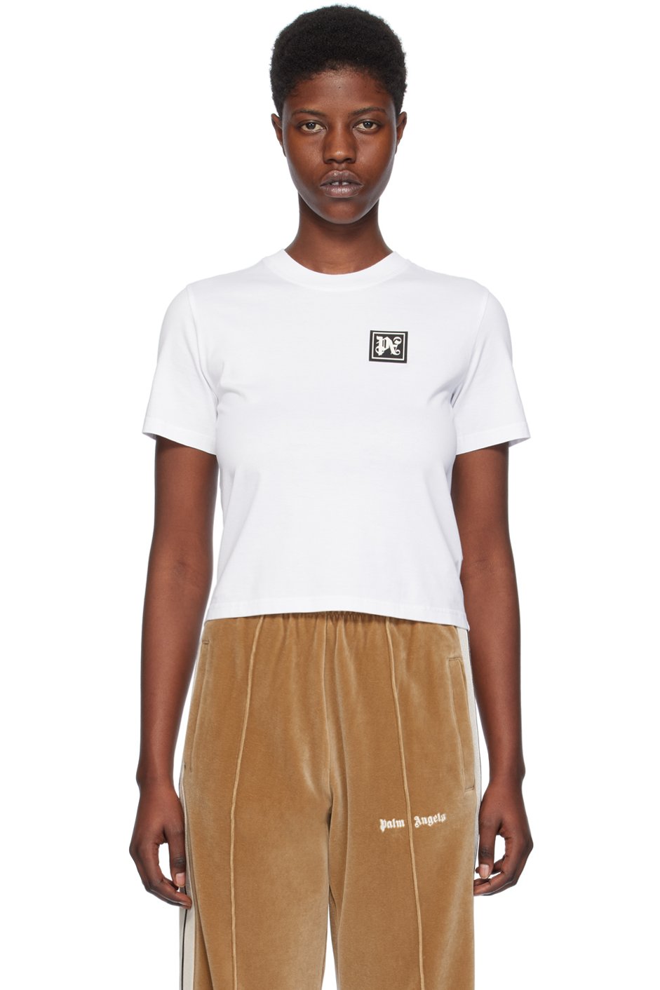 Palm Angels - T-shirt 'Ski Club' blanc