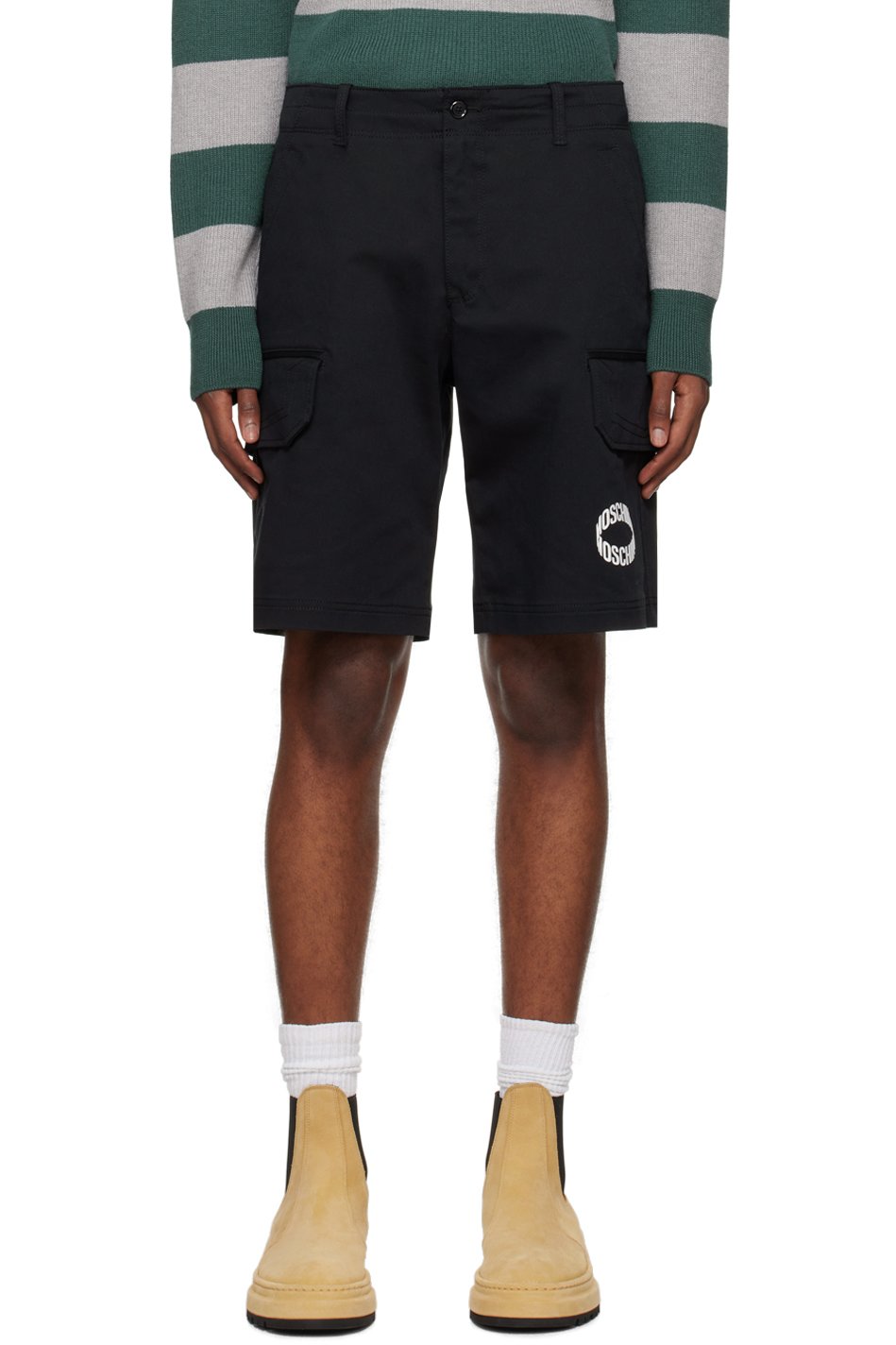 Moschino - Black Loop Shorts