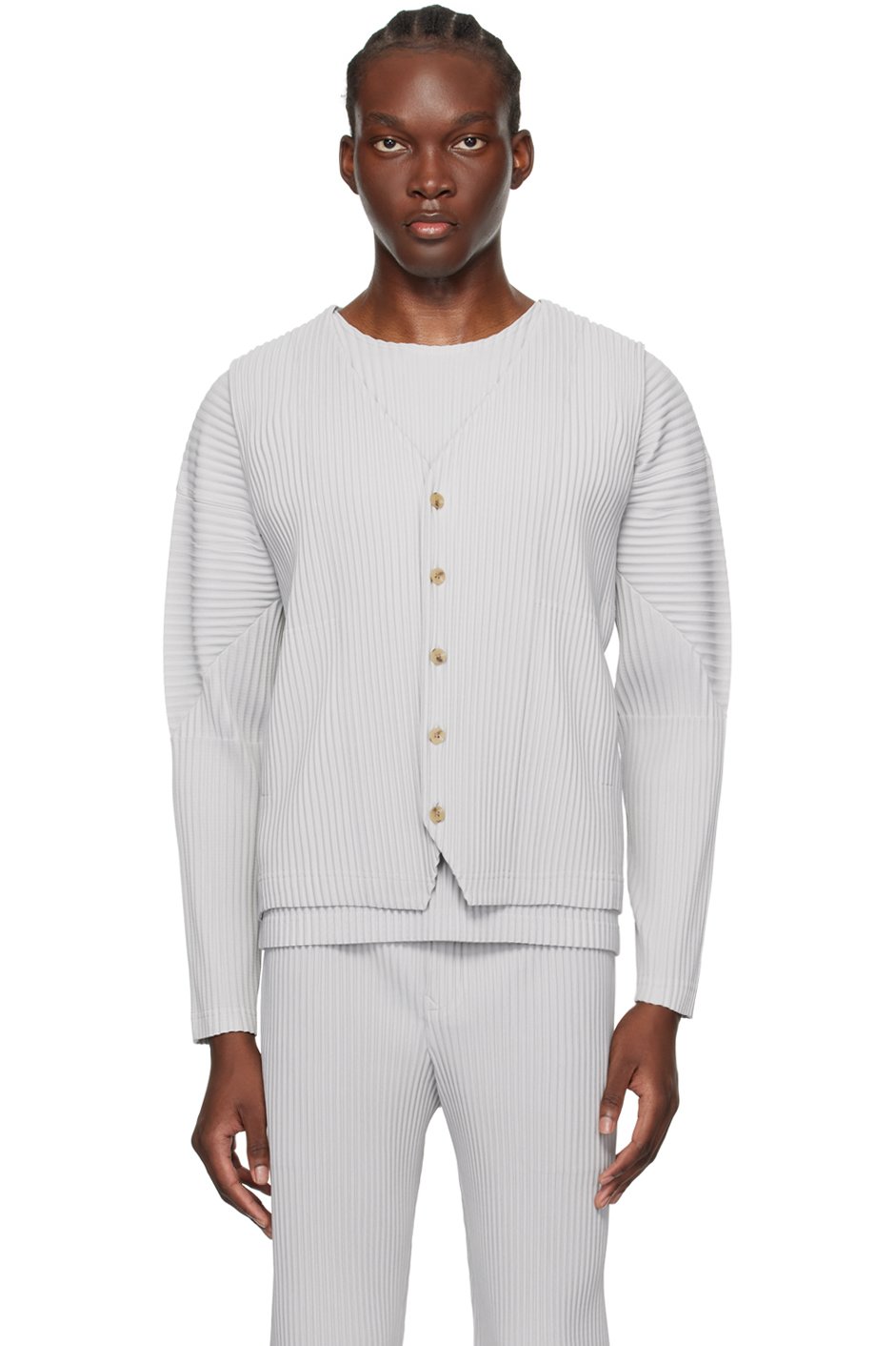 HOMME PLISSÉ ISSEY MIYAKE - Gray Basics Vest