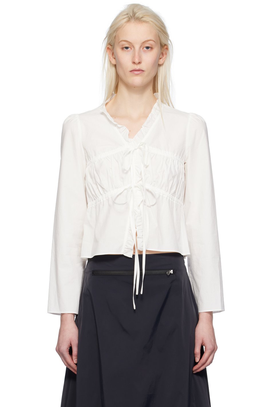 OPEN YY - Chemisier blanc exclusif à SSENSE