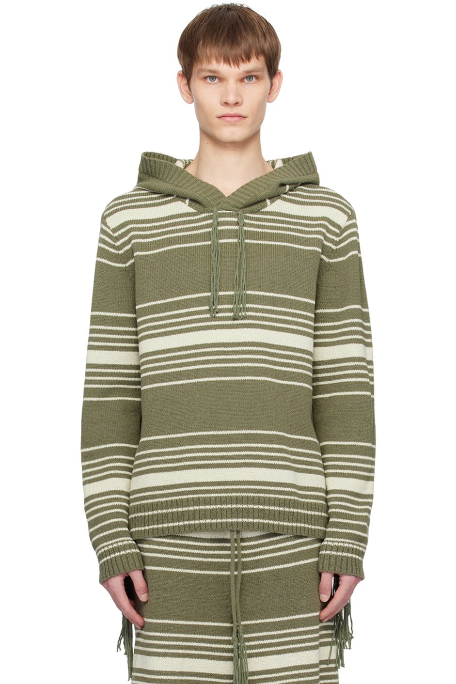 Craig Green - Pull à capuche vert exclusif à SSENSE