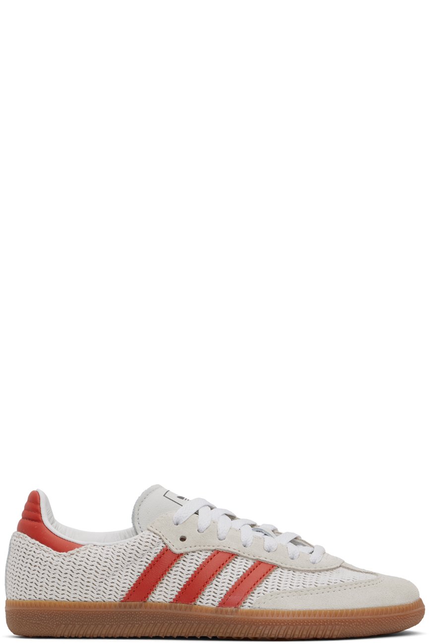 adidas Originals - Baskets Samba OG blanc cassé et orange