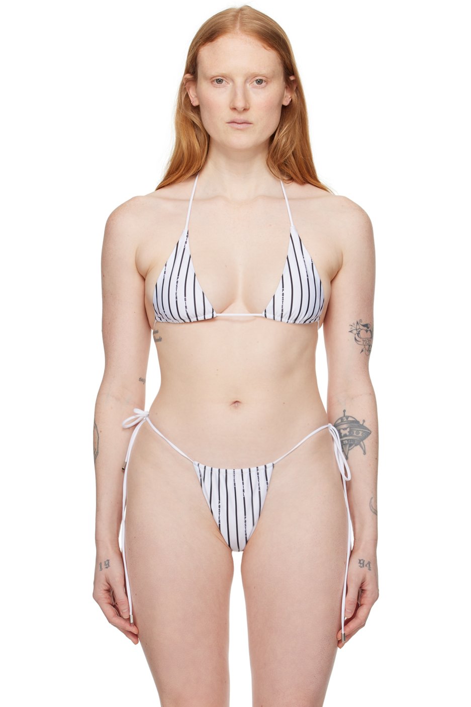 Poster Girl - Haut de bikini réversible Elle noir et blanc