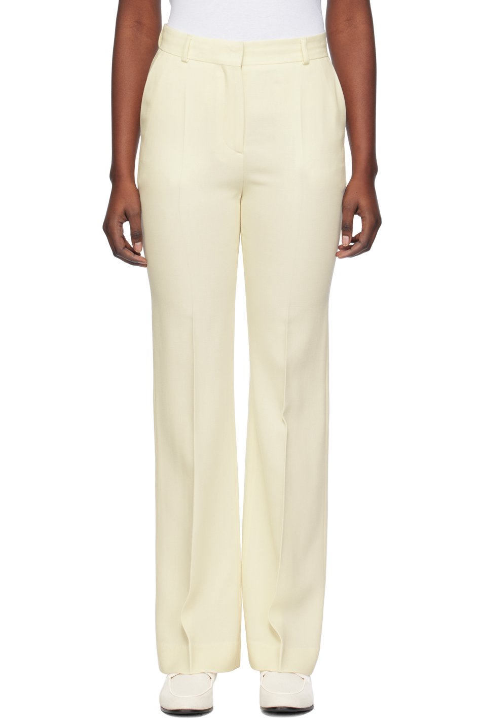 TOTEME - Pantalon de soirée blanc cassé